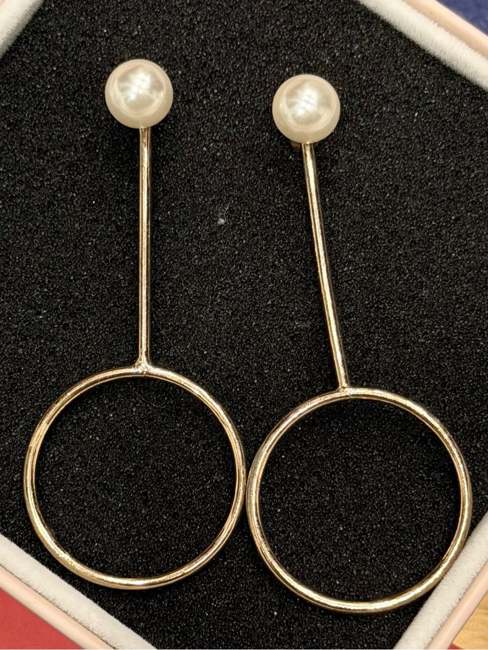 Pearl earrings drop earrings